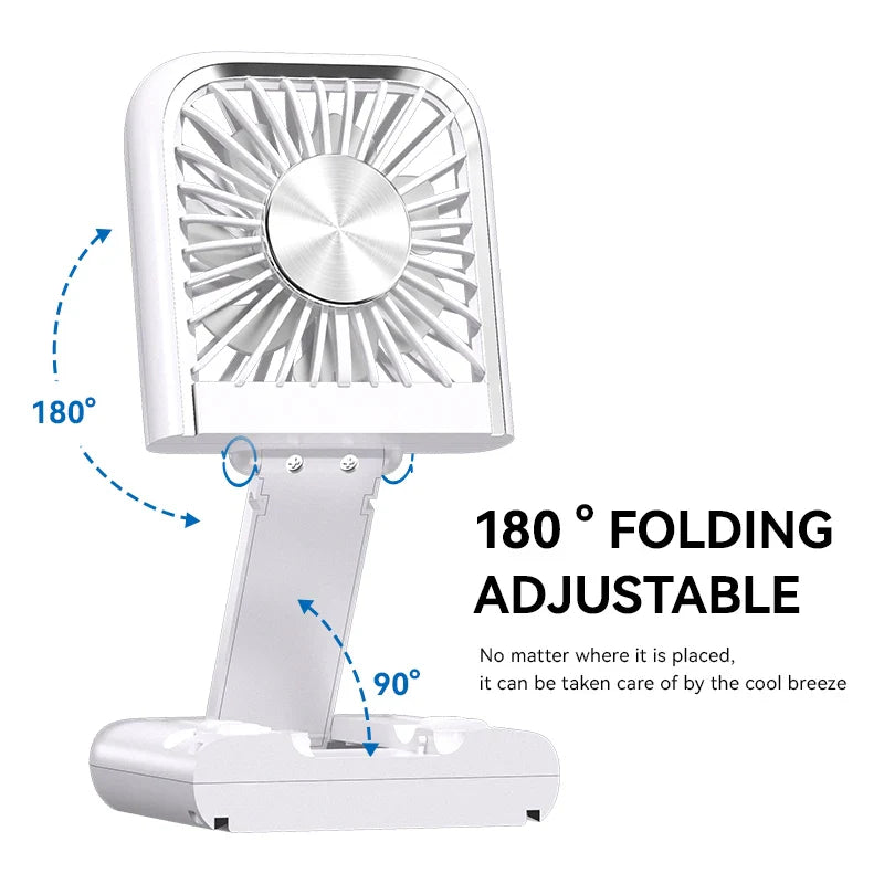 URGGU Semiconductor Cooling Pocket Fan | Power Bank & LED Display