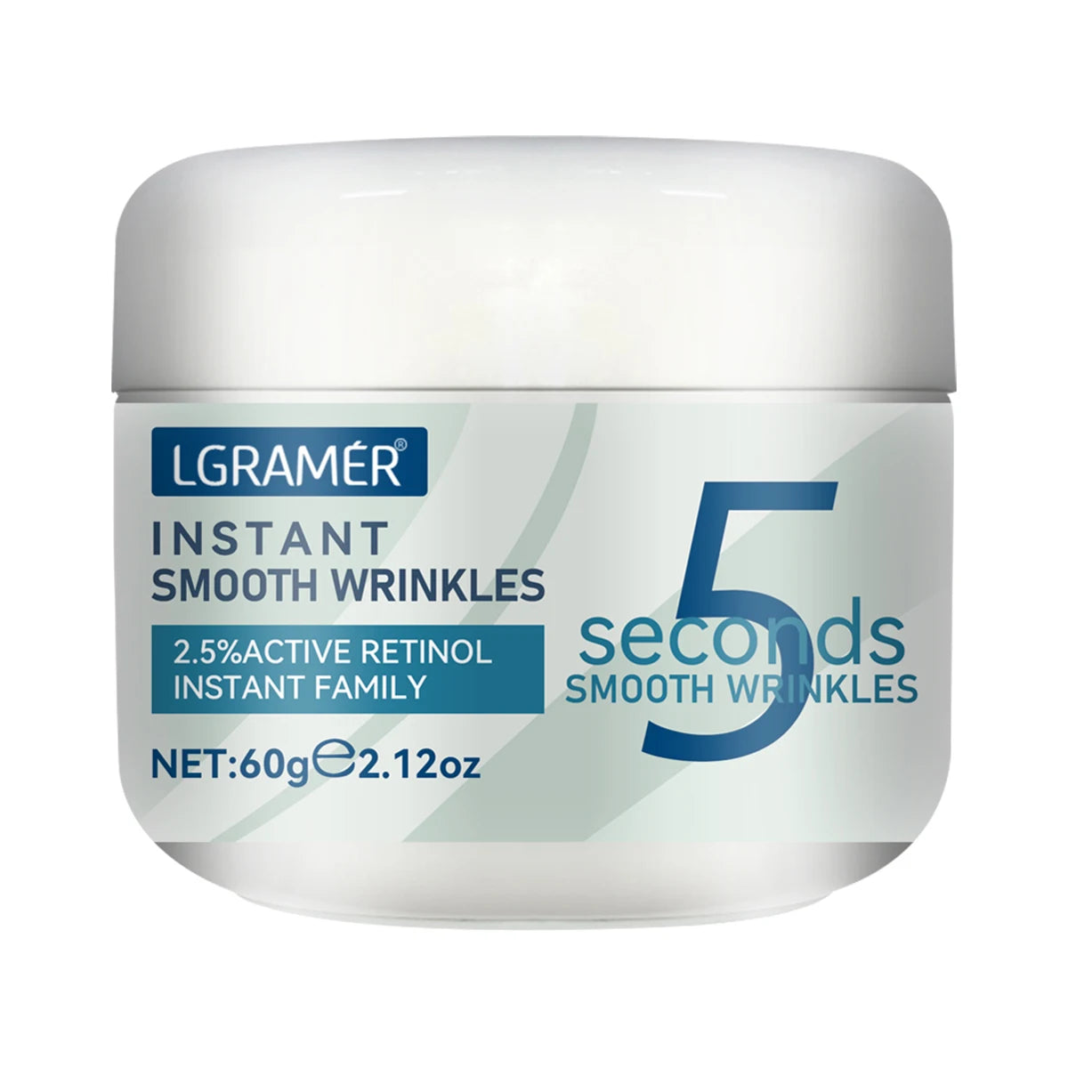 5 Seconds Retinol Smooth Wrinkles Cream Nourishing Moisturizer Fade Spot Firming Face Fine Skin Care Lifting Cream Care Products Peaceful Pleasures Health and Wellness 60g