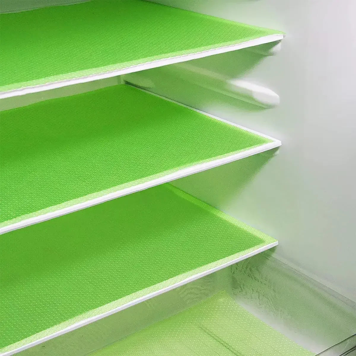 4-Pack EVA Fridge Liner Mats – Washable, Non-Slip, BPA-Free