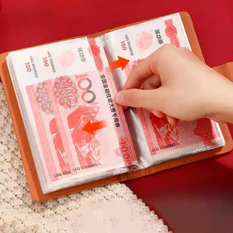 New Password Cash Storage Book Large Capacity 10000 Yuan Money Organizer New Style Bill Record Keeper Saving Folder Savings Book Peaceful Pleasures Health and Wellness