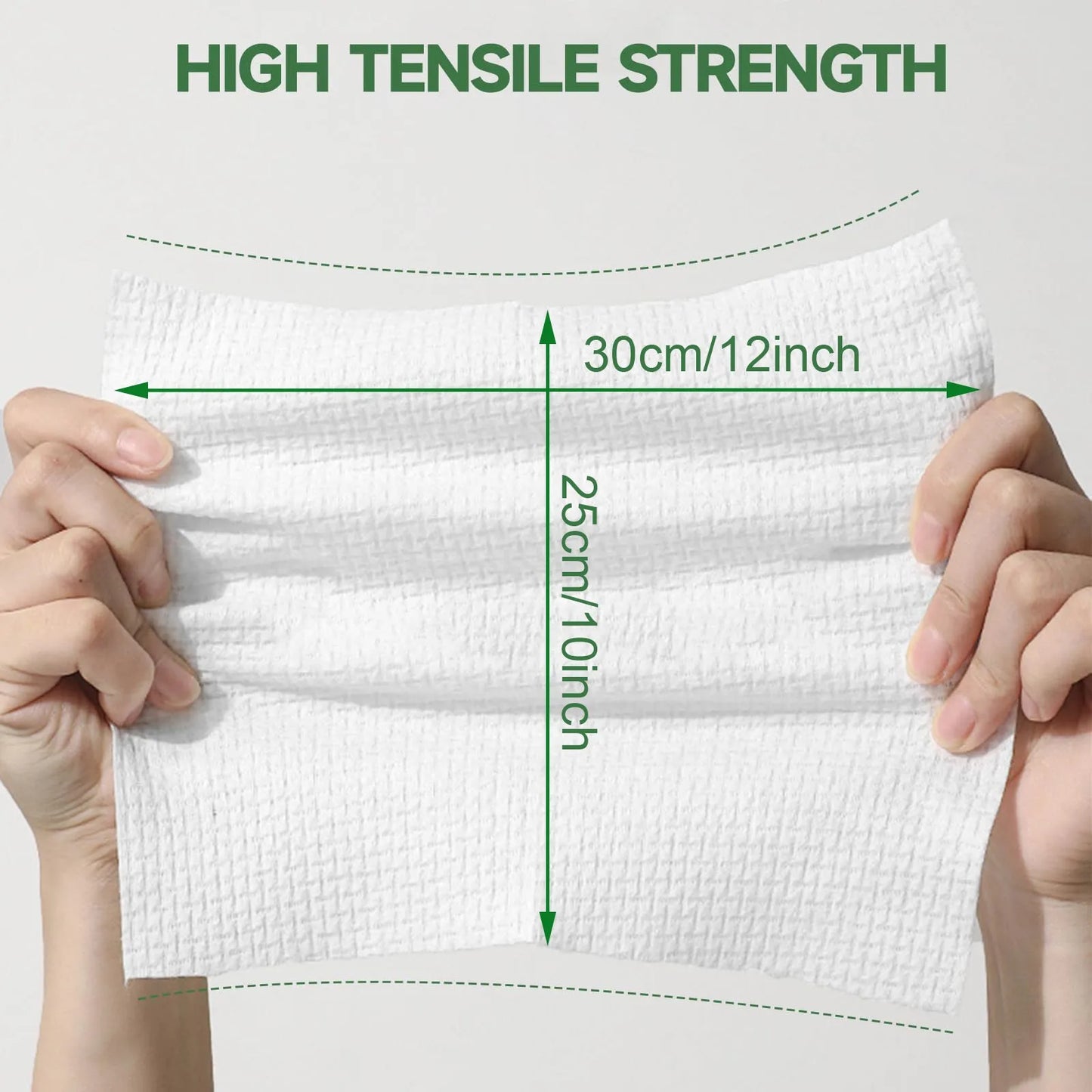 Disposable Biodegradable Face Towels – Lint-Free 50 Count