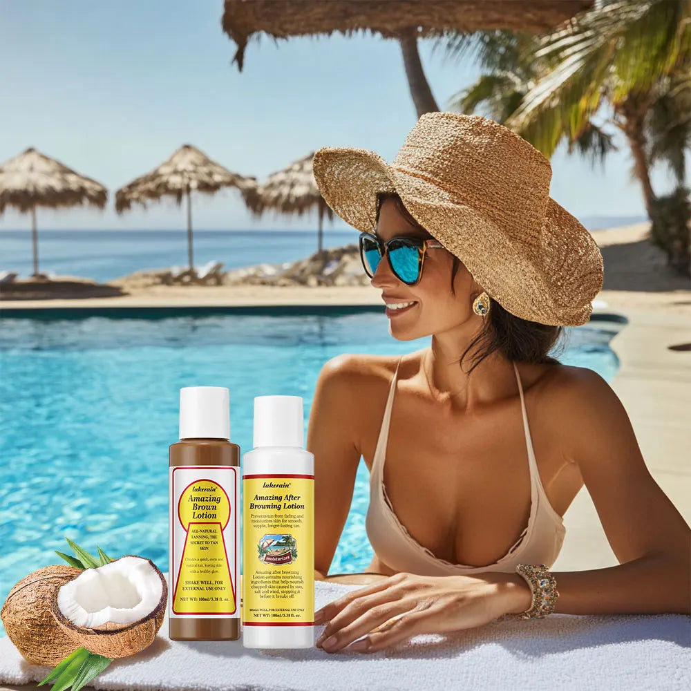 Tanning Booster Lotion – Waterproof, Long-Lasting Coconut Bronze