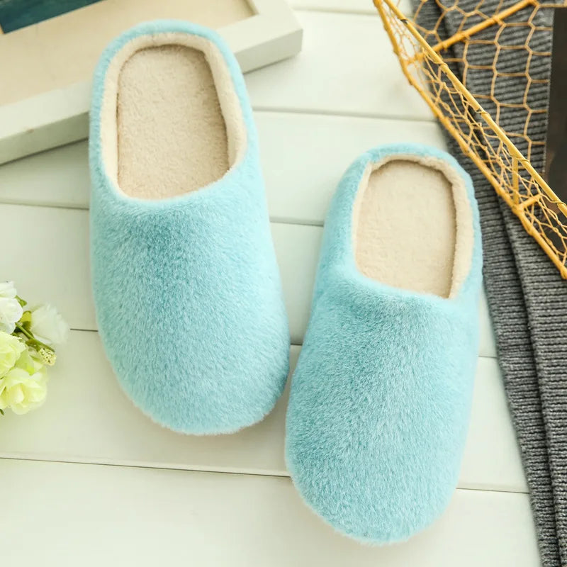 Women's Plush Anti-Slip Indoor Slippers | Warm Winter House Shoes