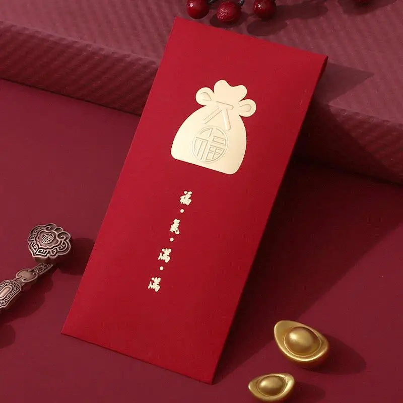 6-Pack Chinese New Year 2026 Lucky Red Envelopes – Year of Horse
