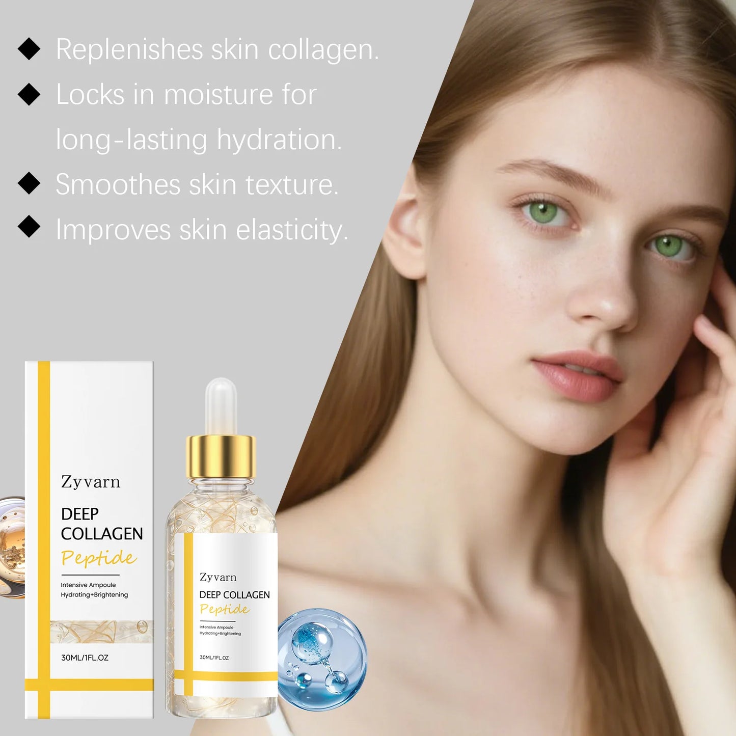 Silk Peptide Intensive Lifting Serum Rejuvenate Skin Enhance Elasticity Anti Wrinkles Serum Collagen Peptide Firming Skin Care Peaceful Pleasures Health and Wellness