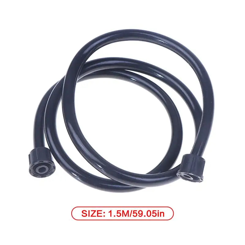Black PVC Flexible Garden Hose 1.5M Replacement Pipe | Spraying