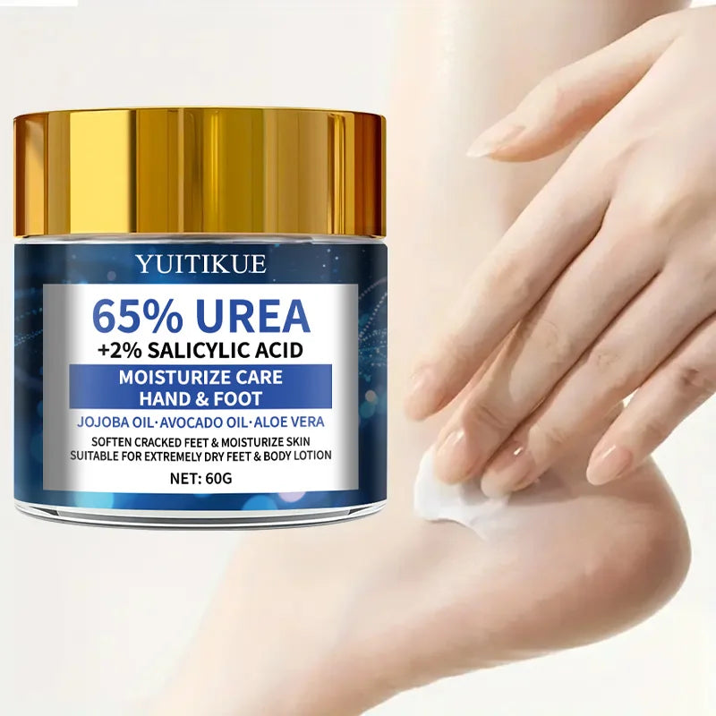 YUITIKUE 65% Urea Foot Cream 60g - Soften Cracked Heels in 2 Weeks, Fast Absorption Non-Greasy, with Jojoba & Avocado Oils Peaceful Pleasures Health and Wellness
