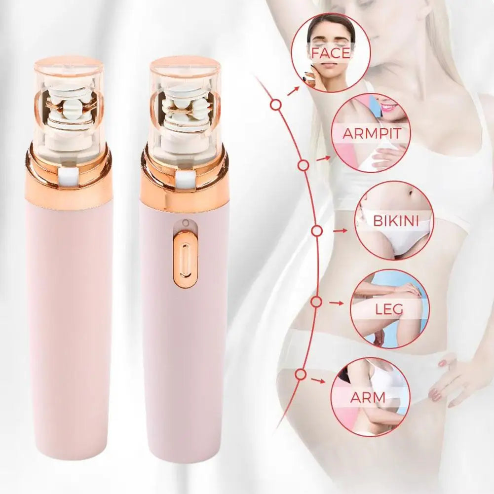 2-in-1 Women's Electric Hair Remover – Gentle Full Body Shaver