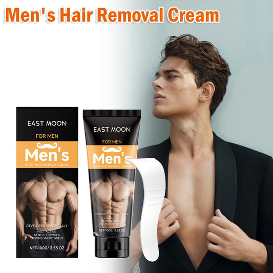 Men's Painless Hair Removal Cream with Scraper – Body & Chest Peaceful Pleasures Health and Wellness