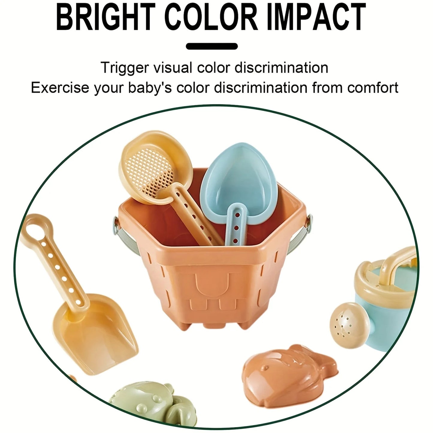 10-Piece Beach Sand Toys Set | Buckets, Shovels & Molds