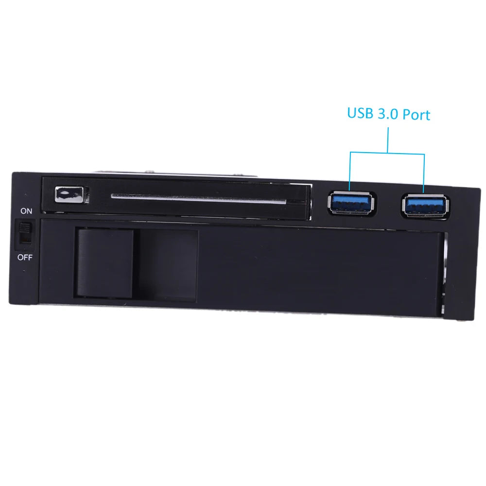 Dual Bay 2.5" 3.5" SATA III HDD SSD Mobile Rack USB 3.0 Hot Swap
