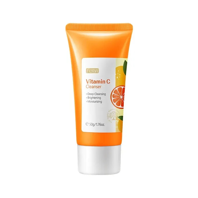 Vitamin C Facial Cleanser Skin Deep Cleansing Moisturizing Blackhead Removal skincare Face Wash Foam Face Cleanser Skin Care Peaceful Pleasures Health and Wellness Vitamin C