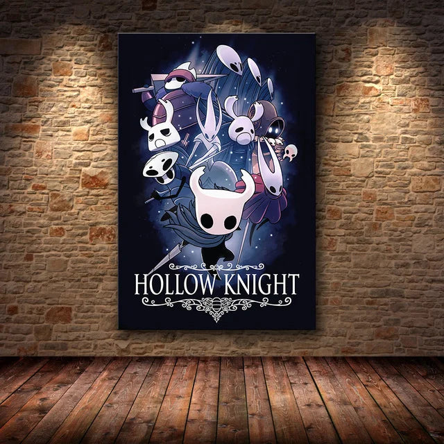 Hollow Knight Hallownest Map HD Canvas Poster | Wall Art
