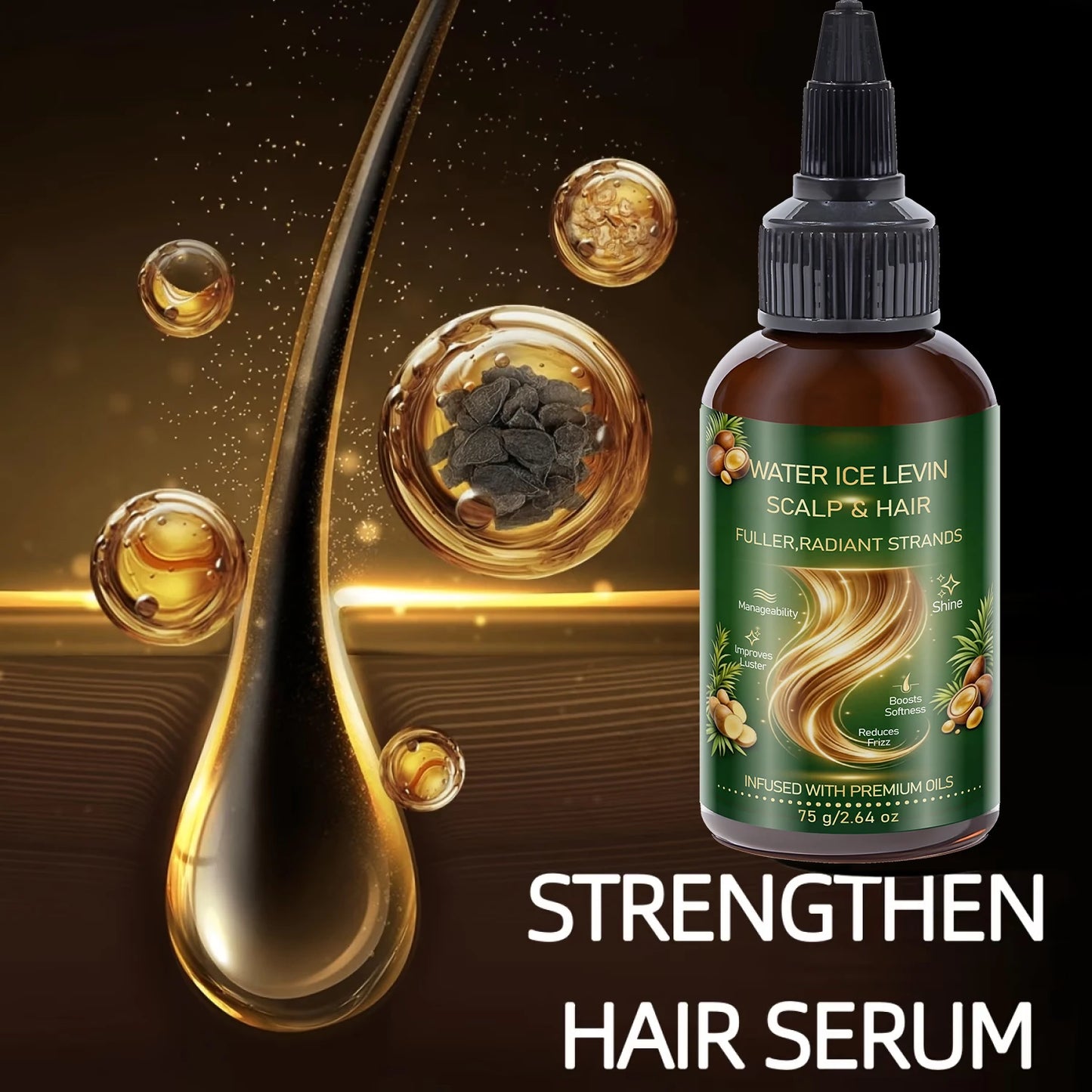 Biotin & Keratin Hair Oil – Frizz Control, Soft Shiny Hair