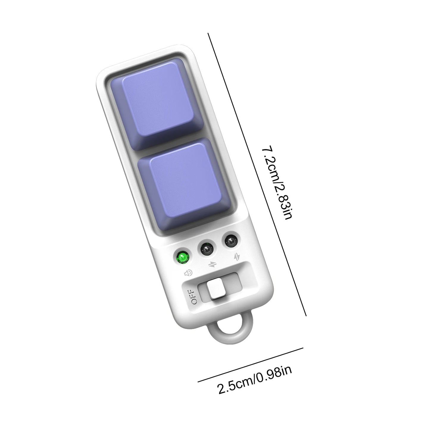 Bluetooth Fingertip Remote – TikTok Scroll, eBook & Camera Peaceful Pleasures Health and Wellness PURPLE