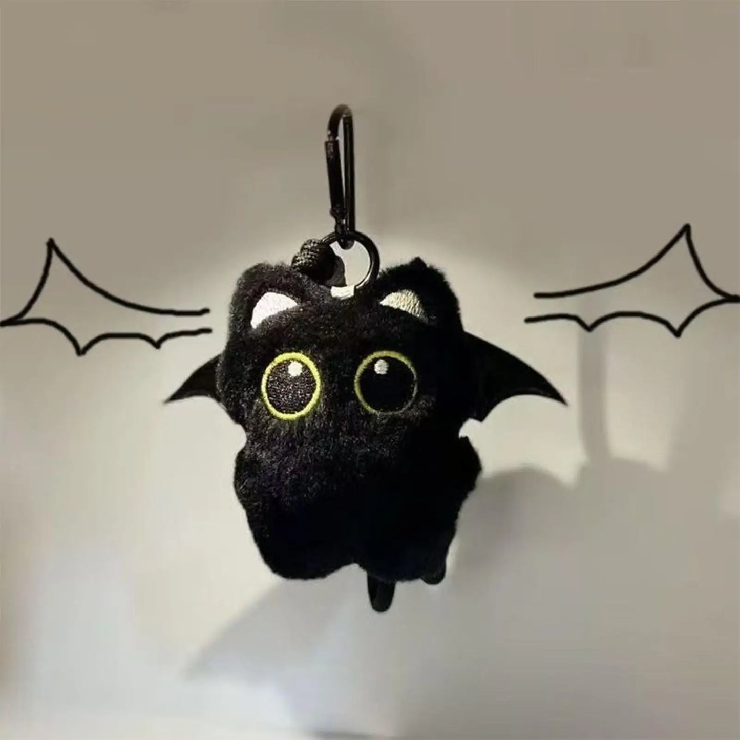 Black Cat Plush Keychain – Cute Soft Kitten Stuffed Pendant Plush Keychain Peaceful Pleasures Health and Wellness