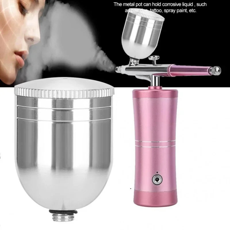 Airbrush Cleaning Metal Bottle Oxygen Injection Tattoo Painting Air Compressor Accessory 5ml Repair Tool Bottle Tattoo Supply Peaceful Pleasures Health and Wellness Default Title