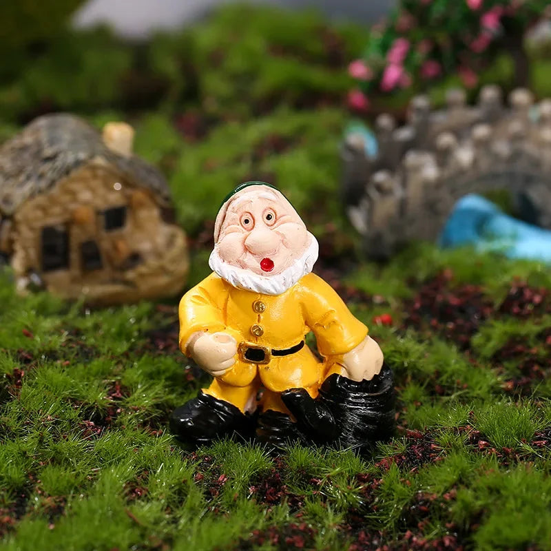 Miniature Fairy Garden Gnomes Figurines Set Resin Animals Mini Small Funny Dwarf Decorations Statues Ornaments Collection Indoor Peaceful Pleasures Health and Wellness 4