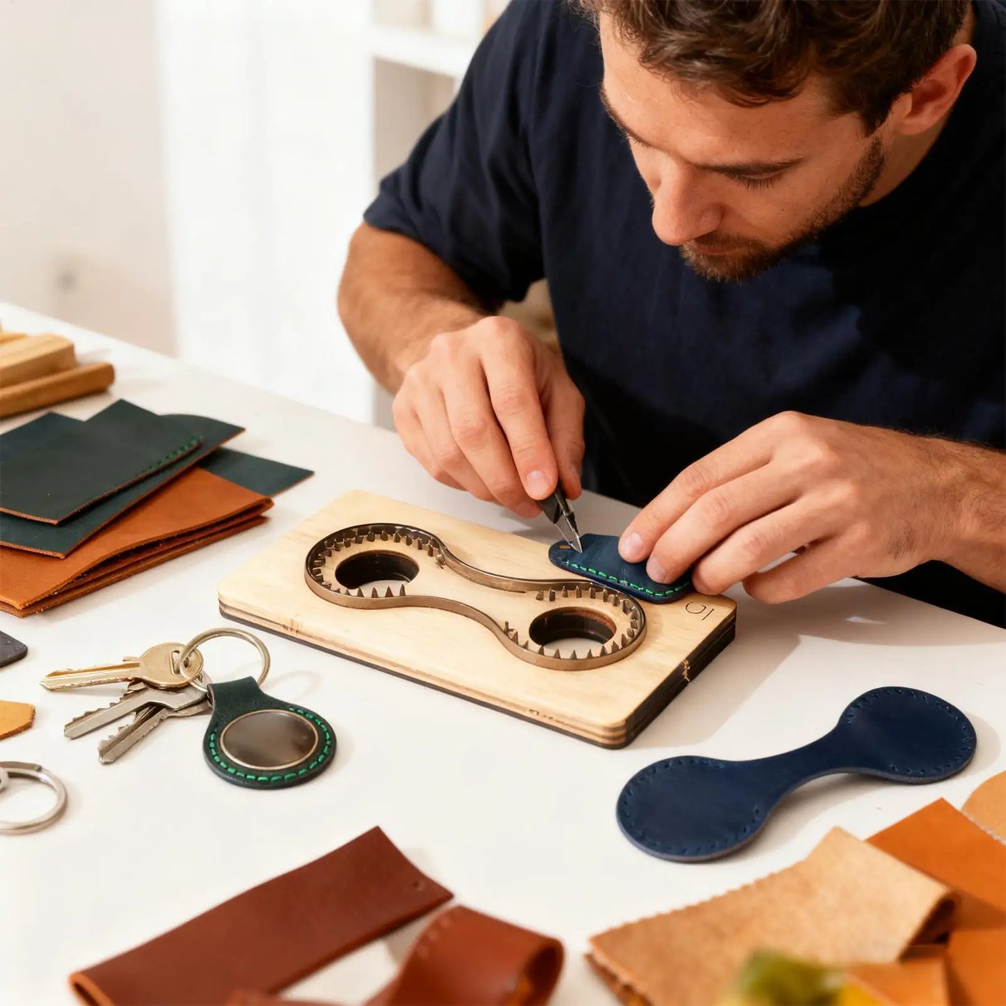 Leather Clicker Die Mold – Keychain, Wallet & Card Embossing