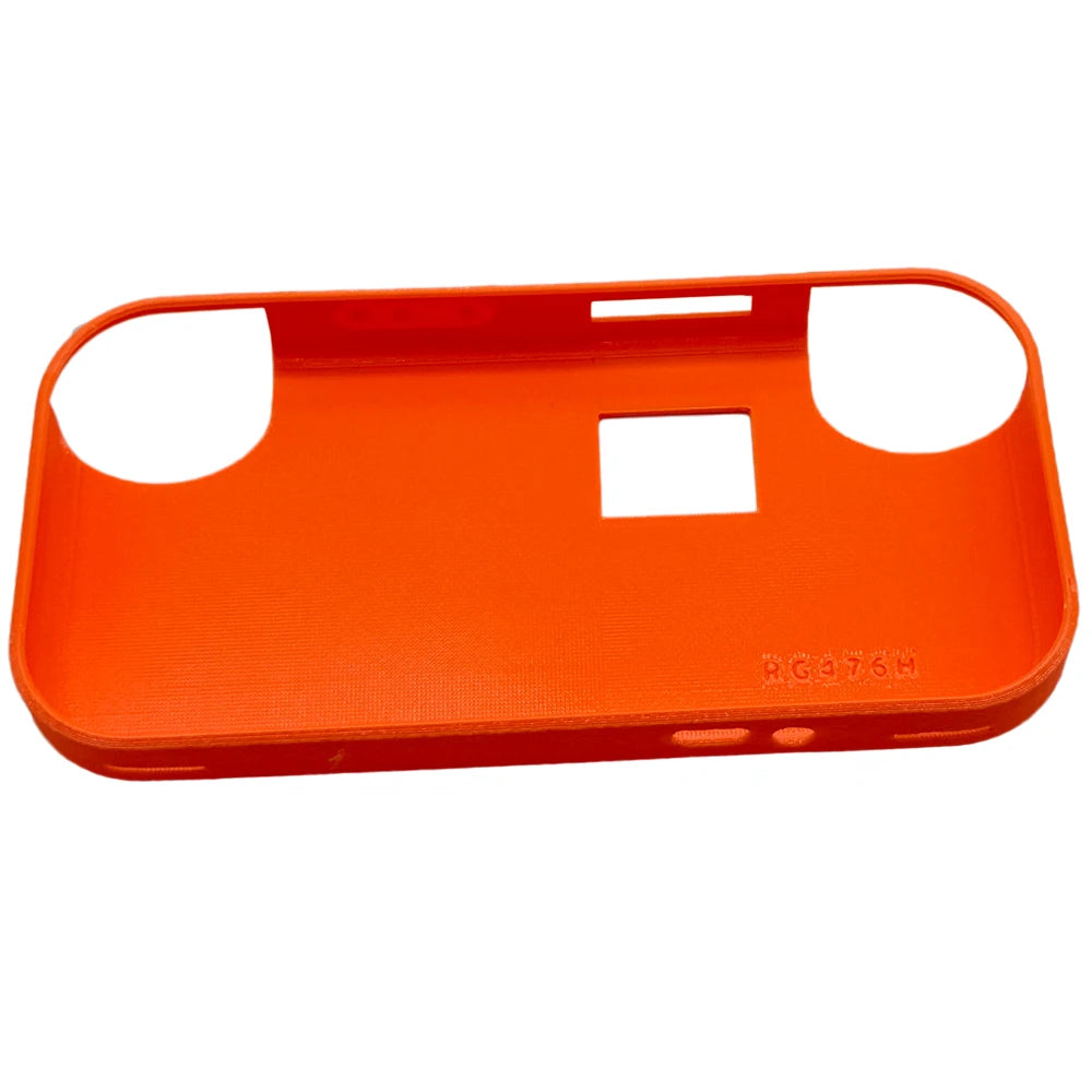 TPU Flexible Protective Shell For ANBERNIC RG476h Console 3D Printed Protective Cover Fashionable And Simple Design Peaceful Pleasures Health and Wellness Orange