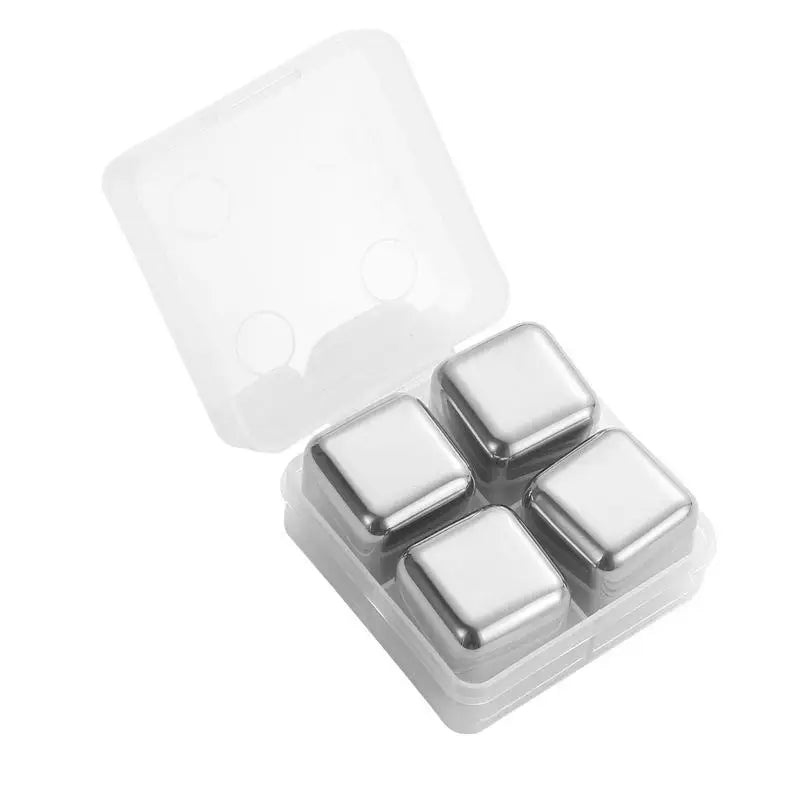Stainless Steel Reusable Ice Cubes – Non-Diluting Bar Set