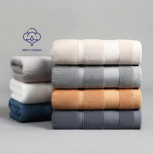 Battilo 100% Cotton Bath & Hand Towel Set – Hotel Spa Quality Cotton Towel Set Peaceful Pleasures Health and Wellness