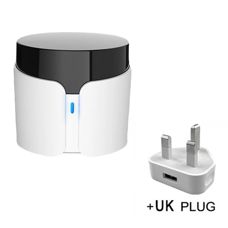 BroadLink RM5 Plus Smart Remote Control Wifi IR Bluetooth Hub Controller Timer Voice Control Work for Alexa Google Assistant Peaceful Pleasures Health and Wellness RM5 Plus UK Plug