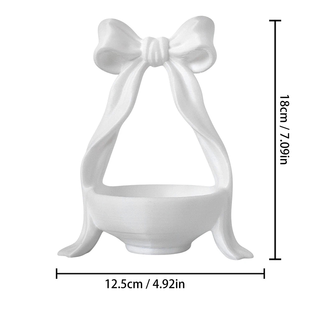 Bow-Shaped Jewelry Dish & Storage Tray – Ring, Necklace & Earring Organizer