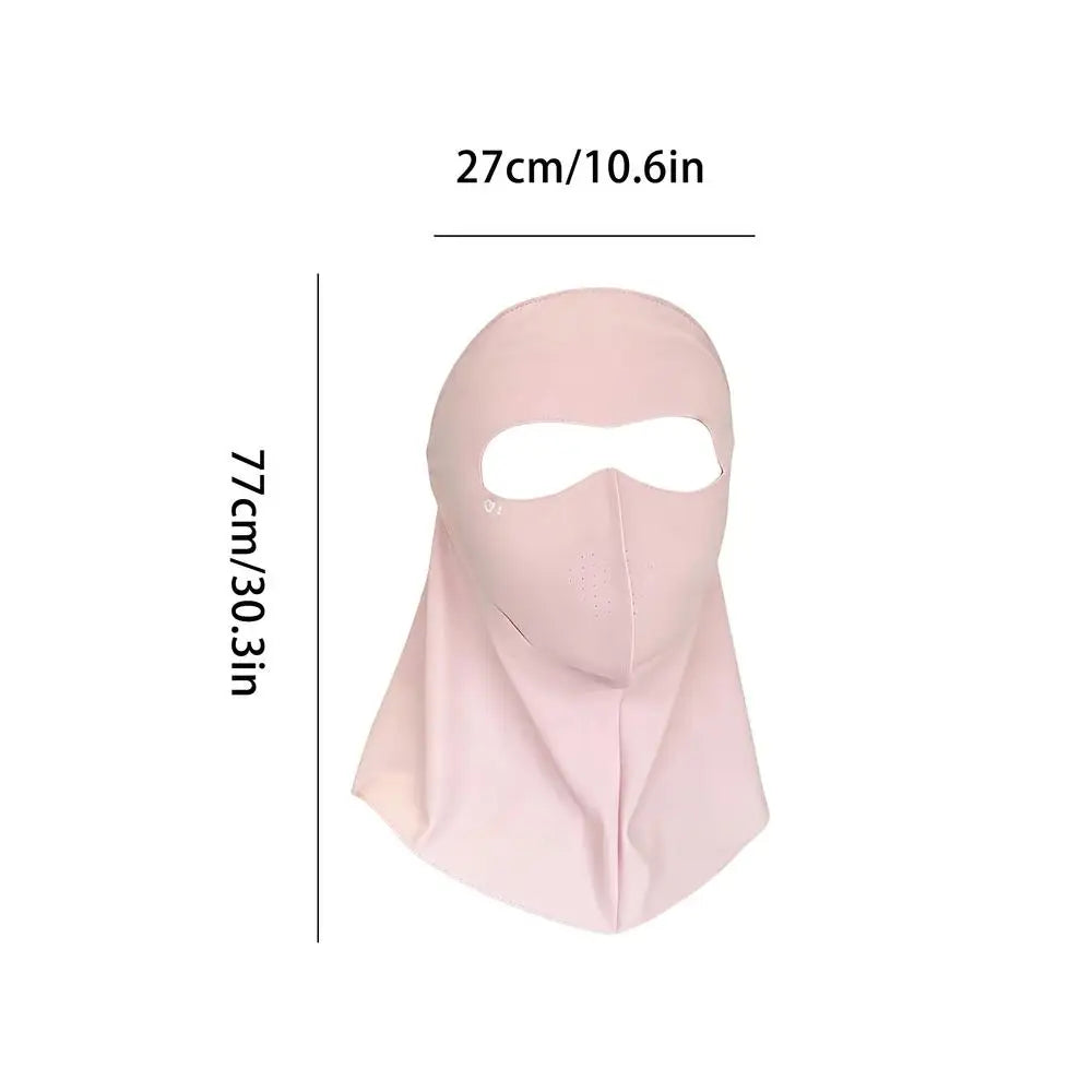 UPF 50+ Ice Silk Sun Face & Neck Mask | UV Protection Outdoor