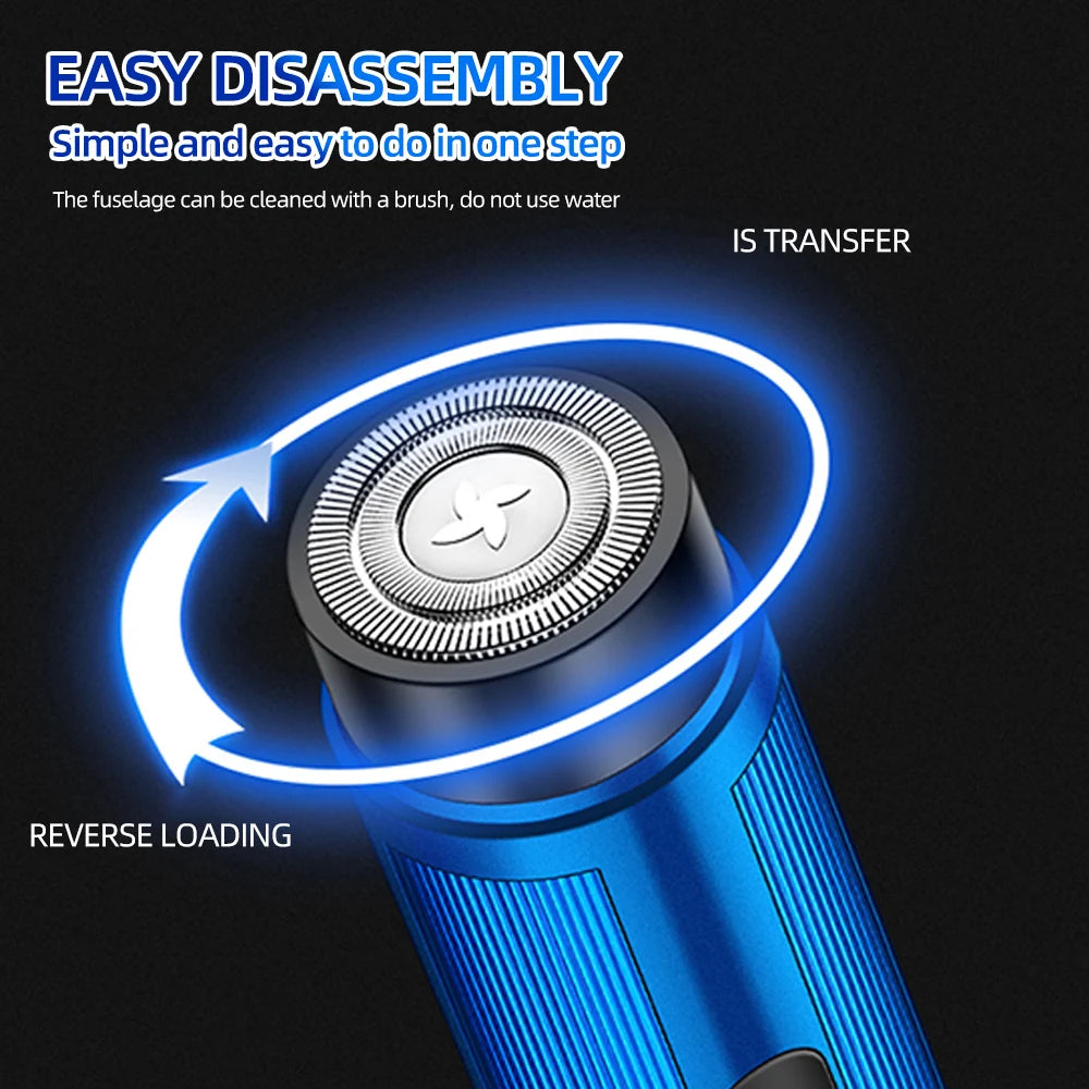 USB Rechargeable Mini Electric Shaver for Men | Travel Razor