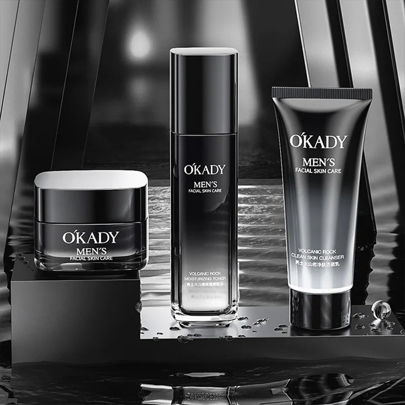 O'Kady Men's Volcanic Rock Skin Care Set | Oil Control & Hydration
