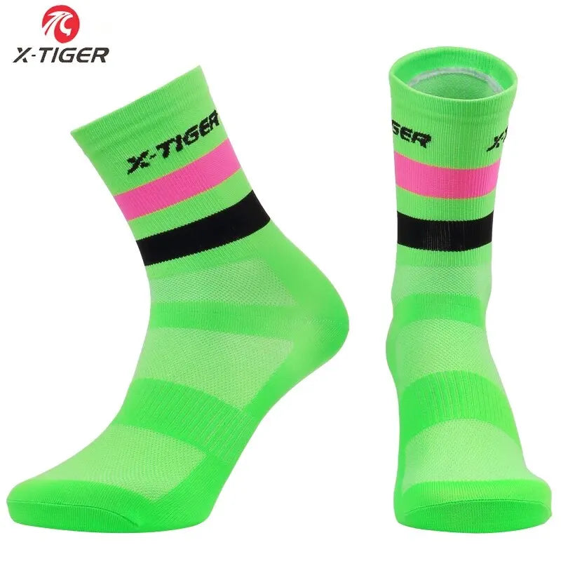 X-TIGER Cycling Socks – Breathable Anti-Slip Sports Socks