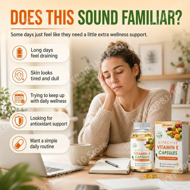 Googeer Vitamin E 400 IU Softgels | Non-GMO, Gluten Free