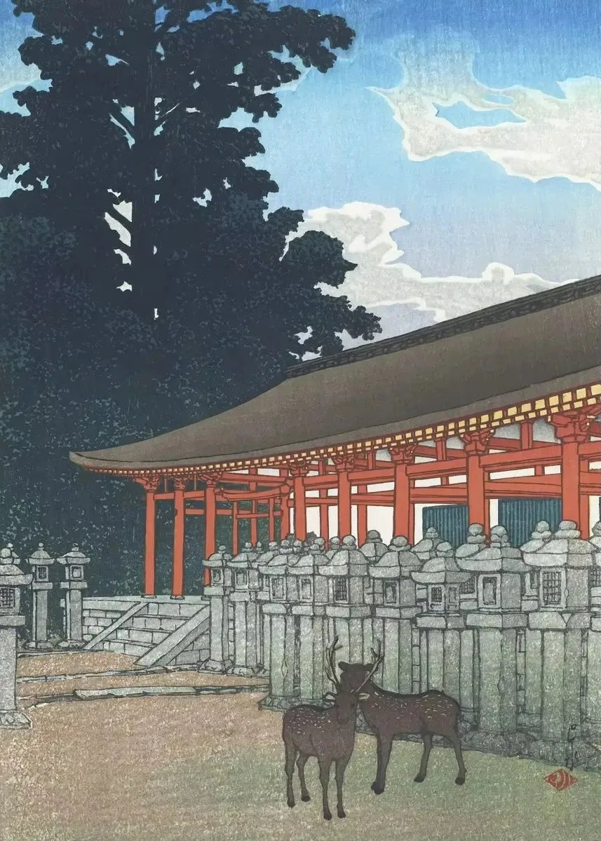 Kawase Hasui Artwork Posters and Prints Retro Japanese Landscapes Canvas Painting Wall Art Pictures for Room Office Home Decor Peaceful Pleasures Health and Wellness CJ55746 35x45cm