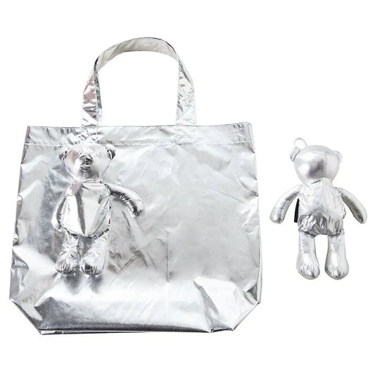 Cute Doll Foldable Tote Bag – Reusable Women's Shopping Bag Foldable Tote Bag Oasis Select