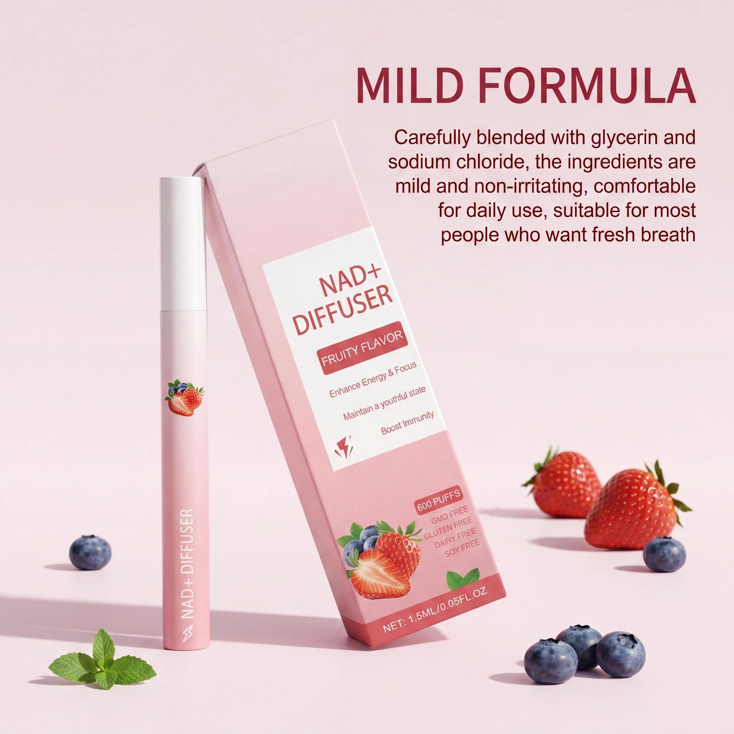 NAD+ Herbal Energy Diffuser Stick – Focus, Immunity & Calm