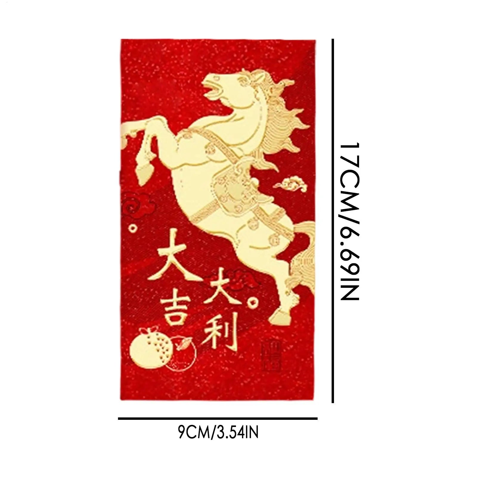 Chinese Red Envelope Lunar New Year Lunar New Year 2026 Red Envelopes For Marriage Engagement Birthday Spring Festival Wedding Peaceful Pleasures Health and Wellness