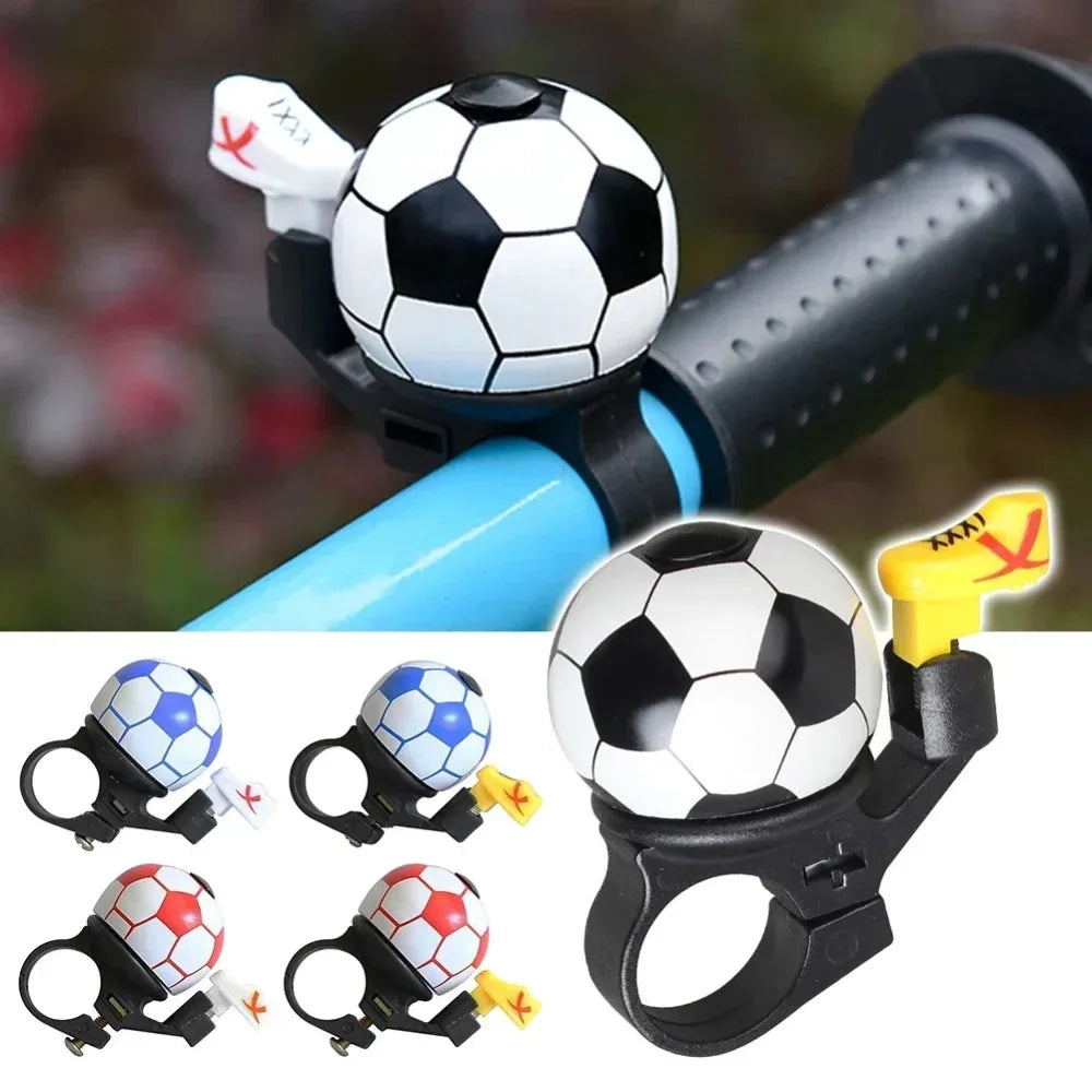 Kids' Football Cartoon Bicycle Bell | Mini Handlebar Bike Bell