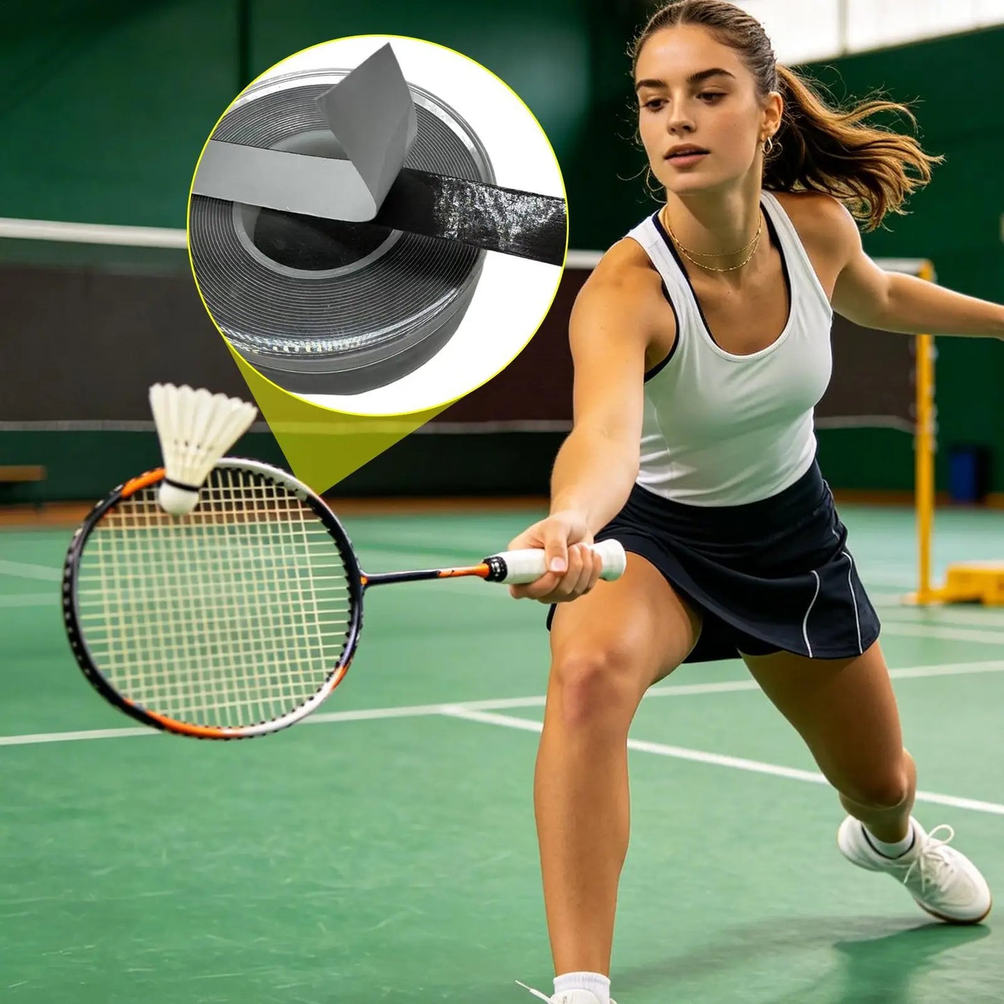 Cuttable Tungsten Adhesive Weighted Tape Racket Balance Sticker for Golf Badminton Tennis Club Weight Adjustment Peaceful Pleasures Health and Wellness