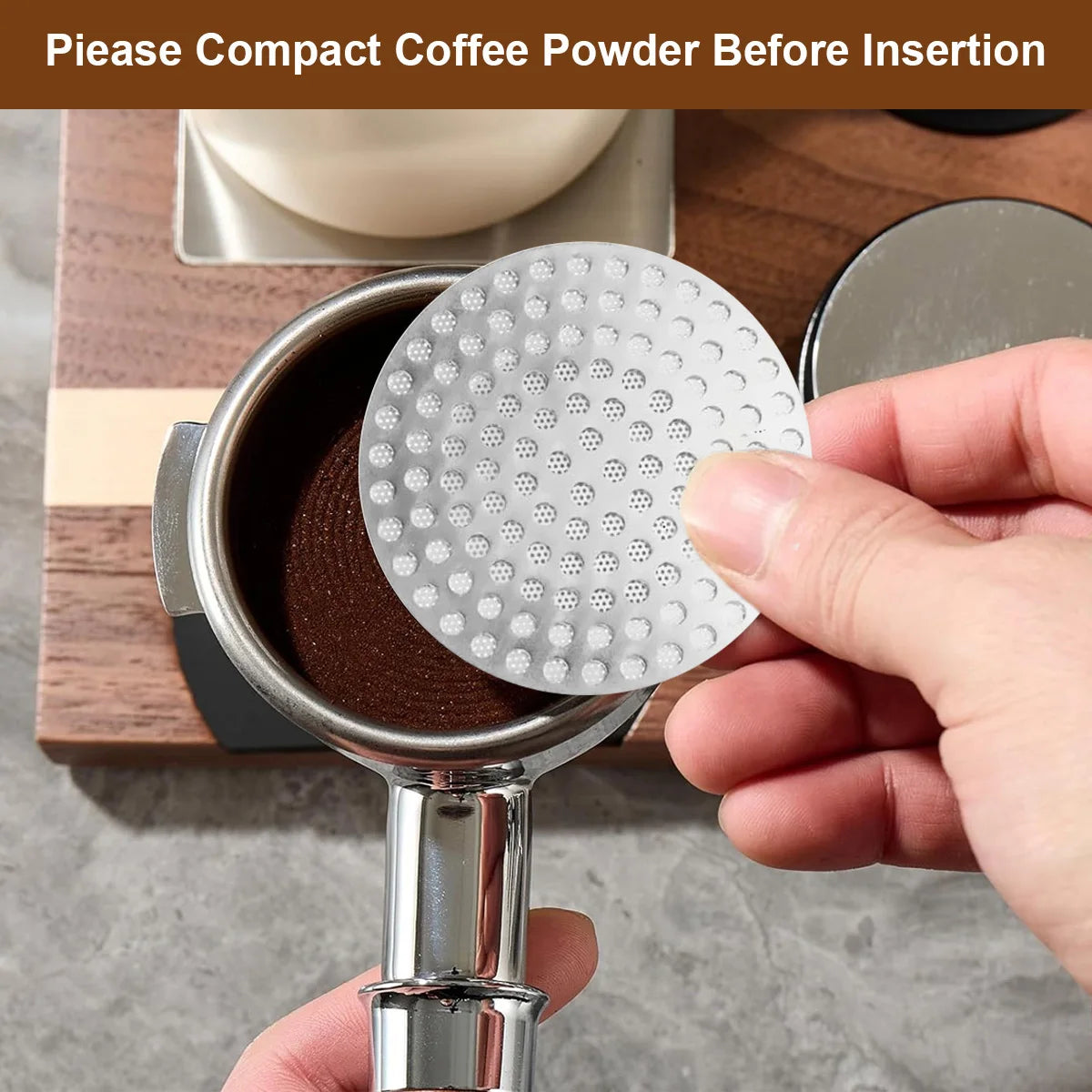 Leeseph 51/53/58 mm Stainless Steel Puck Screen, Reusable, Double Fine Filter for Coffee Machine Espresso Accessories Peaceful Pleasures Health and Wellness