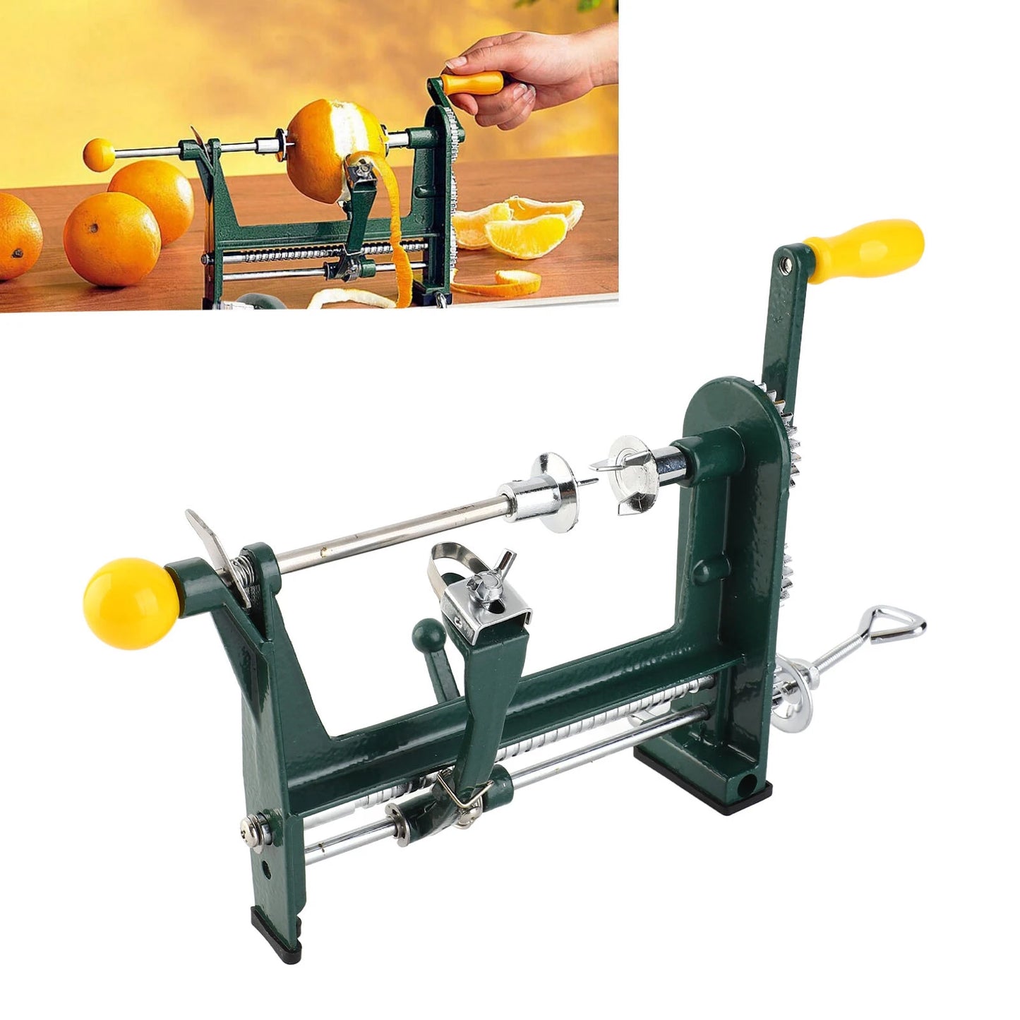 Orange Peeler Stainless Steel Quick Peeling Wear Proof Multifunction Orange Peeler for Home Kitchen Multifunction Orange Peeler Peaceful Pleasures Health and Wellness