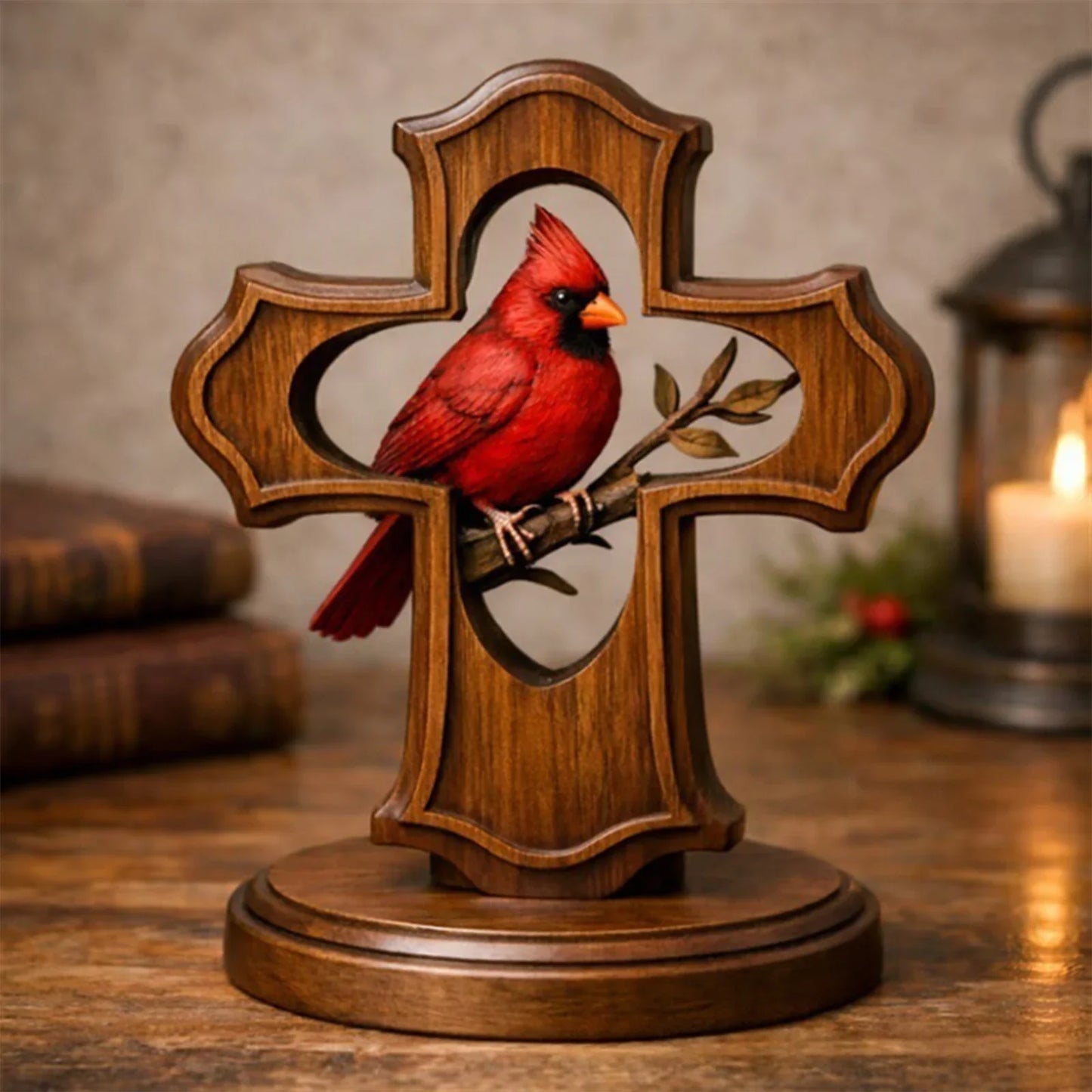 Vintage Red Cardinal Bird Ornament – Memorial & Home Gift