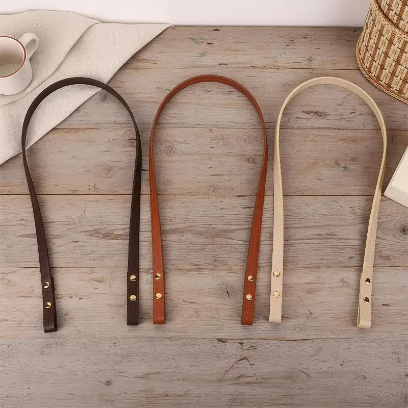2Pcs PU Leather Bag Replacement Strap Handles – DIY Shoulder Bag