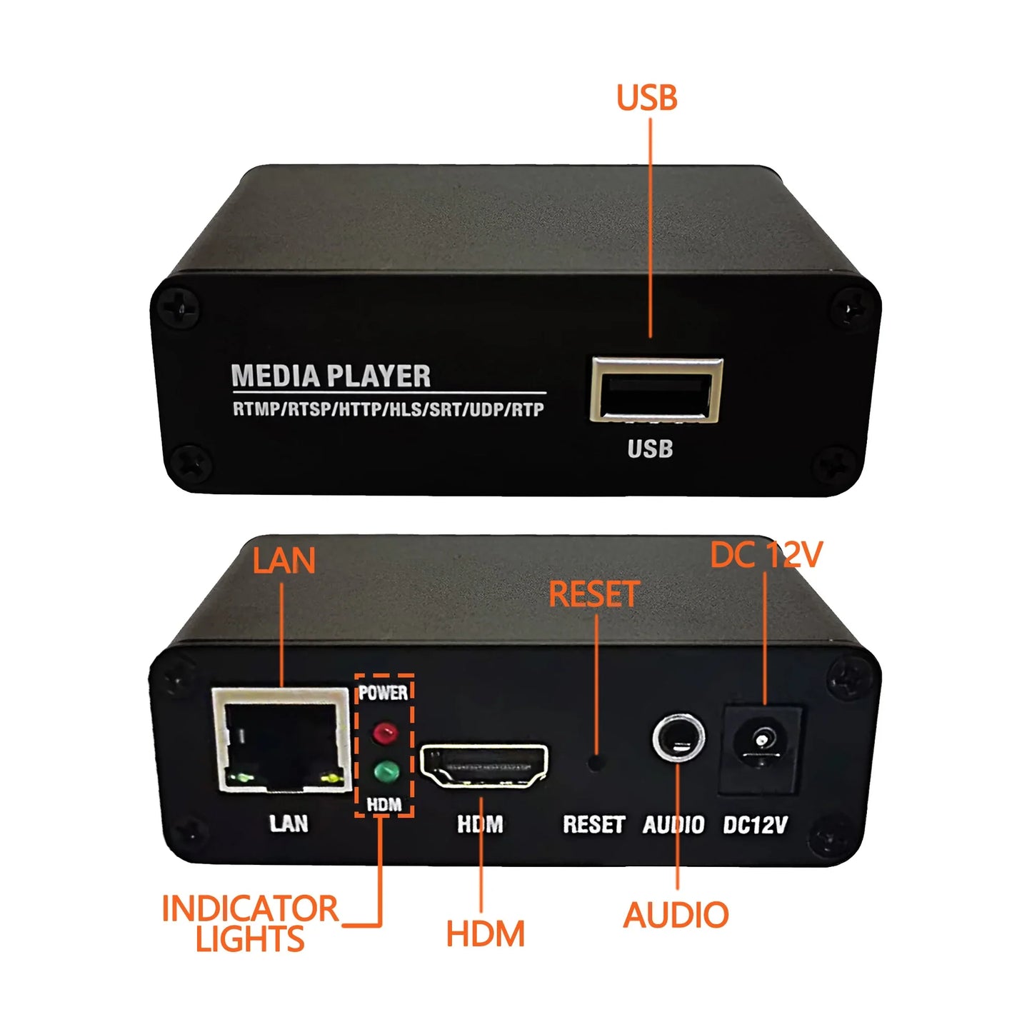 Tuoying XP10 USB Media Player – HDMI & RTMP Streaming