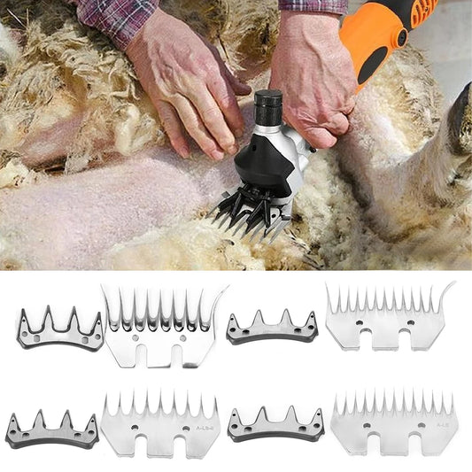 Goat Shear Blade Stainless Steel Sheep Clippers Blade High Hardness Cutting Shearing Cutter Replacement Shearing Cutting Blade Peaceful Pleasures Health and Wellness