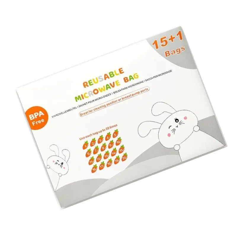 Microwave Sterilizer Bags for Baby Bottles & Breast Pumps