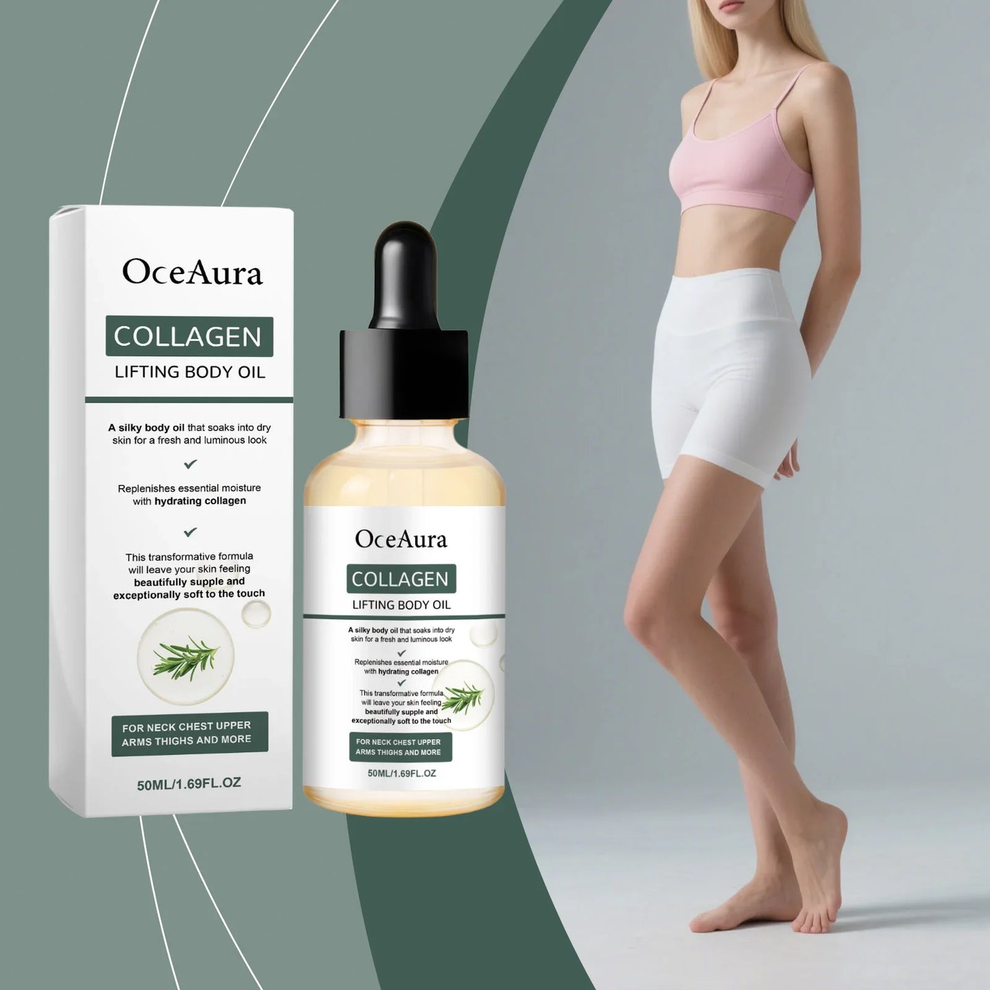 OceAura Collagen Body Oil – Firming, Smoothing & Moisturizing