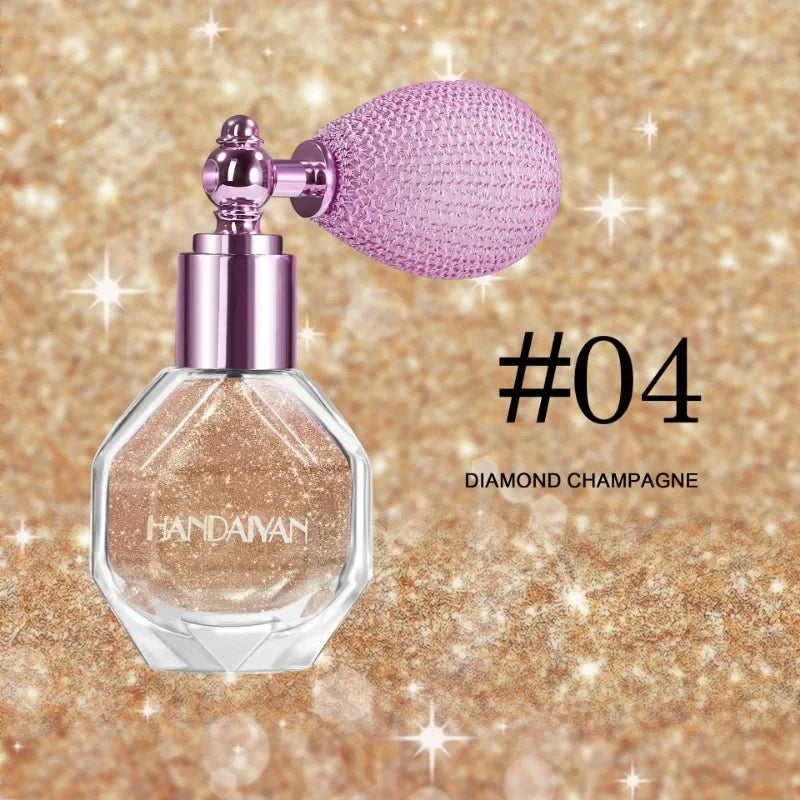 Diamond Highlighter Powder Spray | Glitter Face & Body Illuminator