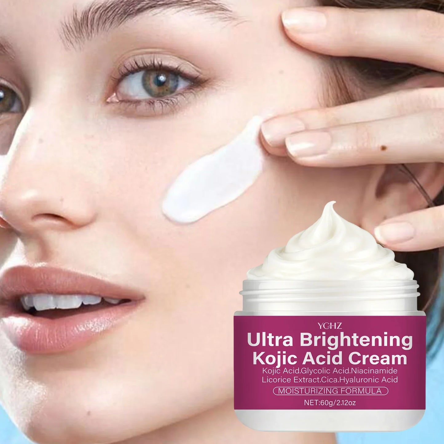 Kojic Acid Brightening Cream | Niacinamide, Vitamins C & E