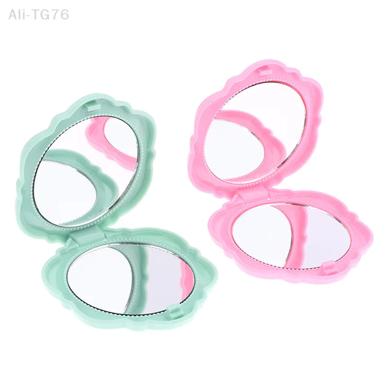 Retro Rose Double-Sided Compact Pocket Makeup Mirror